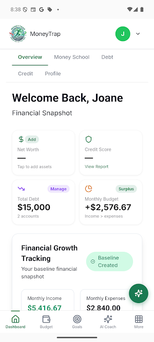 MoneyTrap: Debt Freedom Screenshot 0