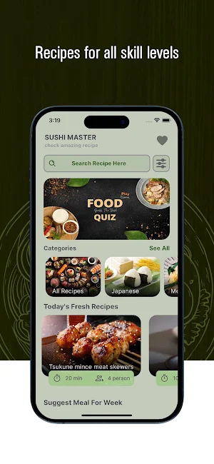 Sushi Master Japanese Recipes Screenshot 1