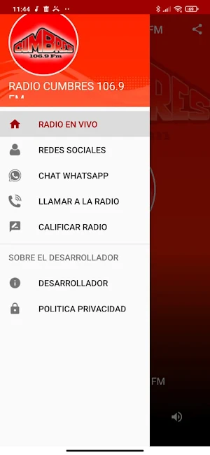 RADIO CUMBRES 106.9 FM Screenshot 1