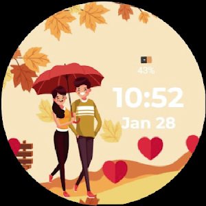 HeartSync Valentine Watch Face Screenshot 3