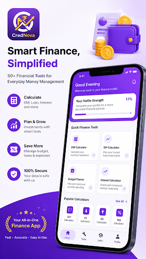 CredNova Loan: EMI Calculator Screenshot 1