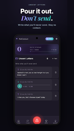NoContact Tracker: Breakup Screenshot 2