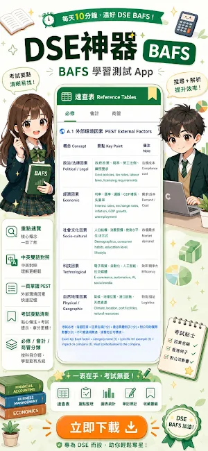 DSE神器 BAFS 企會財：極致好用的DSE題庫筆記 Screenshot 3