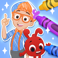 Coloring with Blippi & Friends