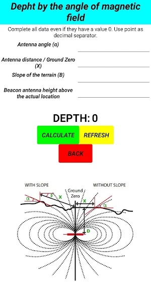 DEPTH CALCULATOR Screenshot 1