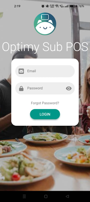 Optimy Sub Pos - Waiter App Screenshot 0