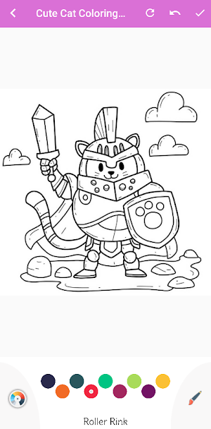 Cute Cat Coloring Book Screenshot 1
