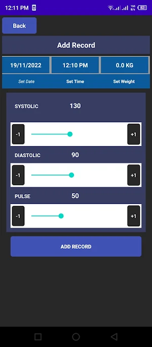 Blood Pressure Tracker Screenshot 2