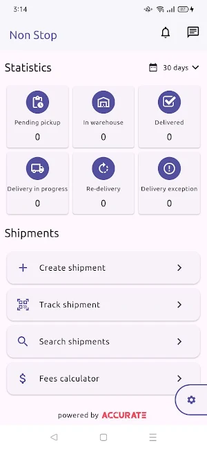 Non Stop Shipping Service Screenshot 2