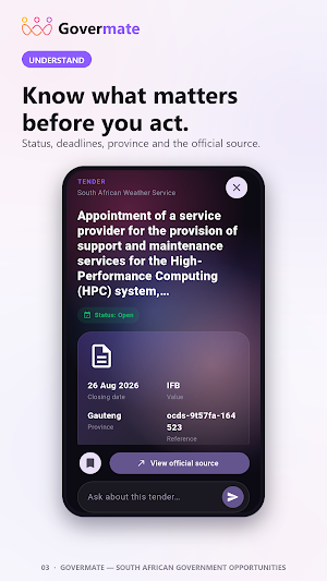 Govermate: Tenders & Jobs AI Screenshot 2