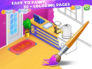 Home design - tap color number Screenshot 2