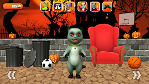 Talking Cat Leo Halloween Fun Screenshot 0