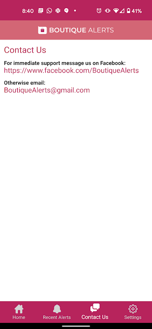 Boutique Alerts Screenshot 3