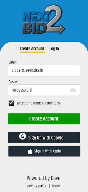 Next 2 Bid Screenshot 1