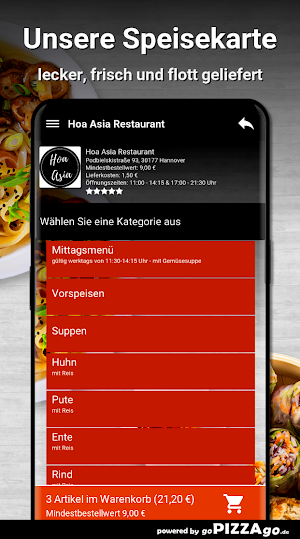 Hoa Asia Restaurant Hannover Screenshot 3