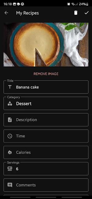 My Recipes with Edge Panel Screenshot 2