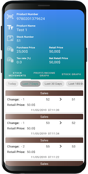 Stock & Sales Manager Screenshot 1