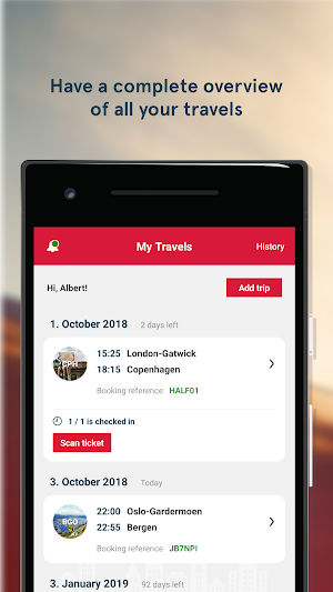 Norwegian Travel Assistant Screenshot 0