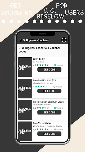 Vouchers for CO Bigelow users Screenshot 1