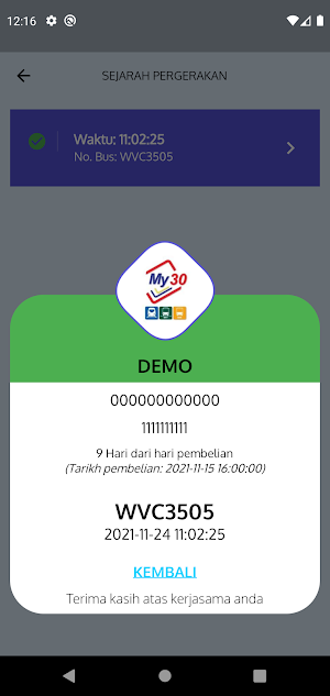 RapidBus e-Pass Screenshot 3
