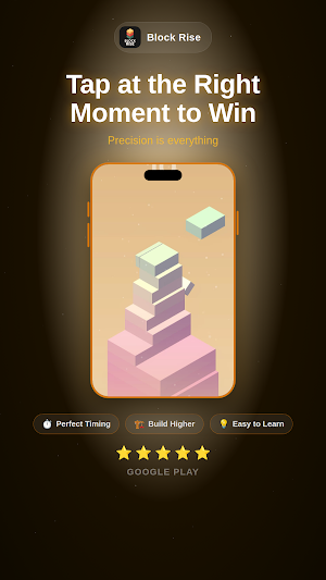 Block Rise: Stack Tower Game Screenshot 1