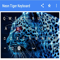 Neon Tiger Keyboard Theme