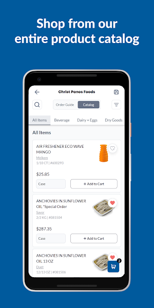 Panos Foods Screenshot 2