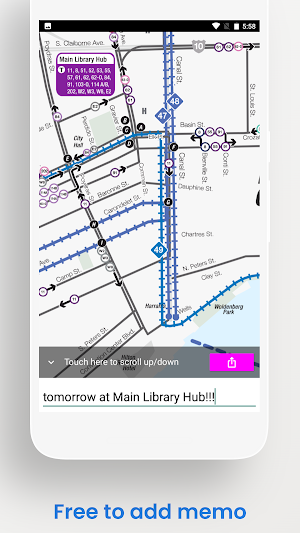 New Orleans Bus Streetcar Map Screenshot 3
