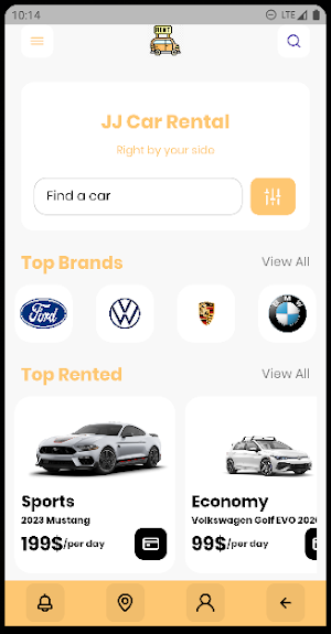 JJ Car Rental Screenshot 0
