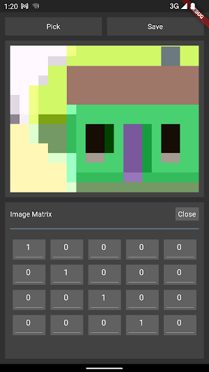 Image Editor With Matrix Screenshot 1