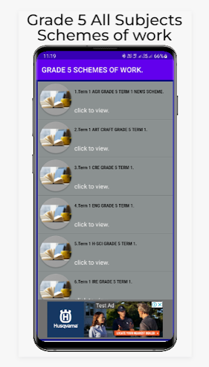 Grade 5 all subjects schemes Screenshot 0