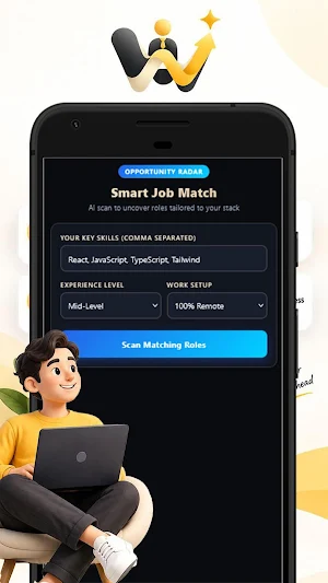 Wonderin: Ai Job Seeker Helper Screenshot 2