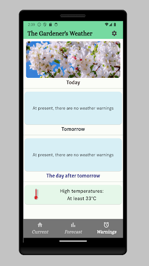 Gardener's Weather Warning Screenshot 1