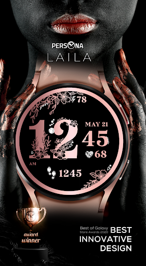 PER002 - Laila Watch Face Screenshot 0