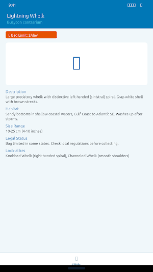 Seashell Identifier: ShellRef Screenshot 1