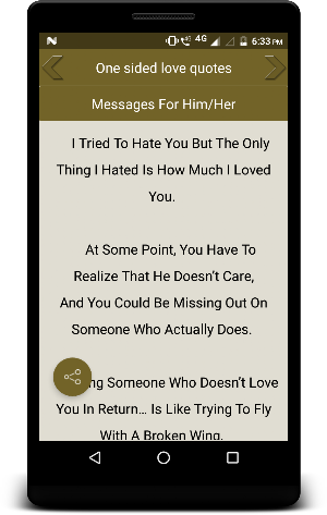 One sided love quotes Screenshot 2