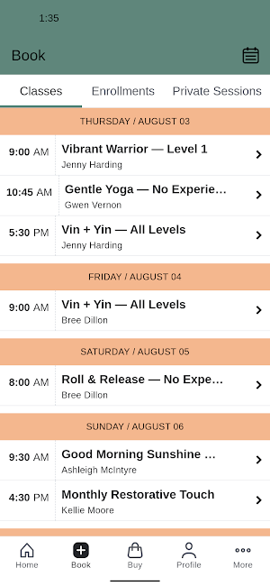 Motive Yoga Co. Screenshot 1