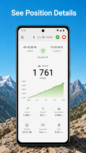 AltitudeTrail GPS Altimeter Screenshot 0