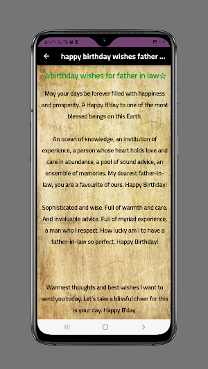 happy birthday wishes father Screenshot 1