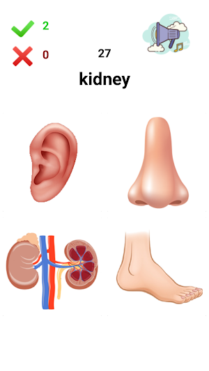 Human Body Parts - Kids Learning Screenshot 2