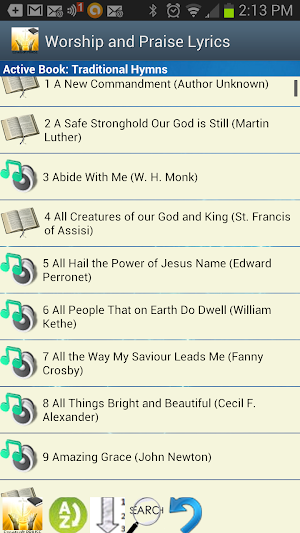 Worship and Praise Lyrics Screenshot 2