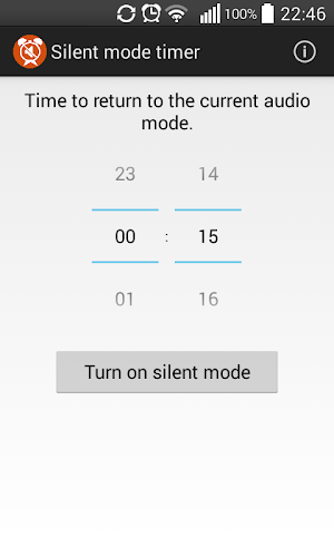 Silent mode timer Screenshot 0