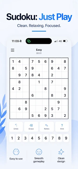 Sudoku: Just Play Screenshot 1