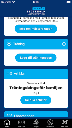 Stockholm Halvmarathon Screenshot 2