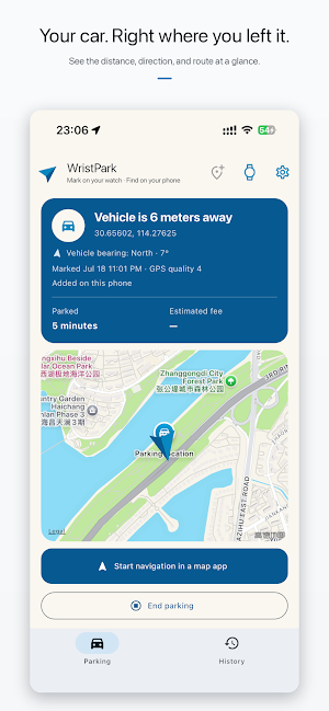 WristPark – Find My Car Screenshot 0