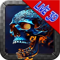 4D Live Wallpaper Skull
