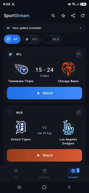 Dofu Live NFL NCAA Stream Screenshot 0