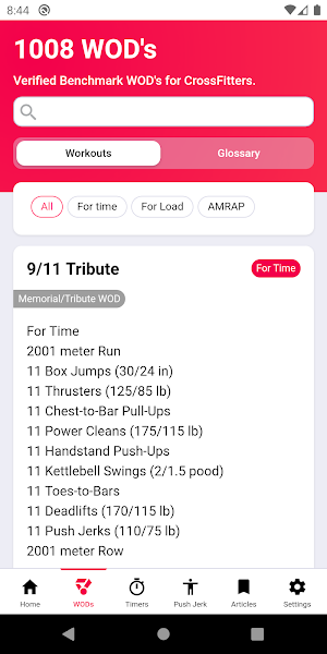 CrossFit Training App Screenshot 2