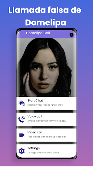 Domelipa Fake Video Call, Chat Screenshot 0