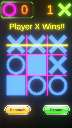 Tic Tac Toe Glow: OX Screenshot 3